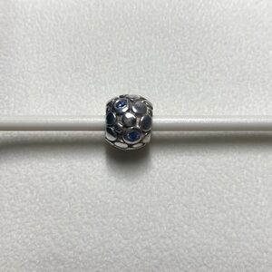 Pandora Silver 925 Blue Bubble Bead - retired.